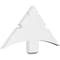 Ekena Millwork Alberta Architectural Grade PVC Gable Bracket, 36"W x 18"H x 2"D x 6"F, 12/12 Pitch GBP036X18X0206ALB00 - alternate 1